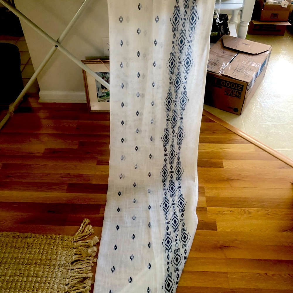 Semi sheer pair of curtains